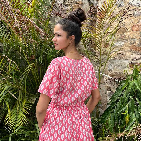 Zen Ethic Robe Macha La Baume 100% Coton Bio - Rose