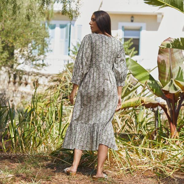 Zen Ethic Robe Maelle Alma 100% Coton BIO - Vert