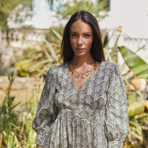 Zen Ethic Robe Maelle Alma 100% Coton BIO - Vert