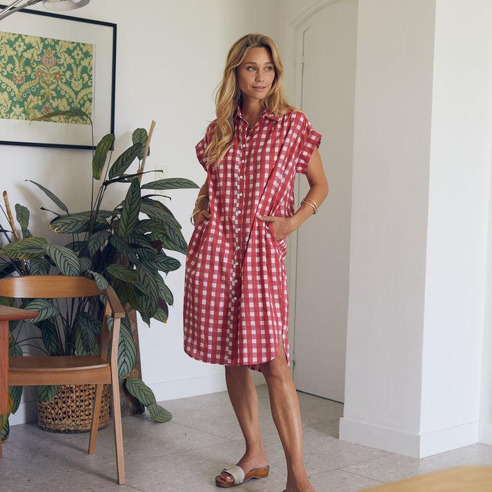 zen ethic Robe Marguerite Prado 100% Coton BIO - Rose