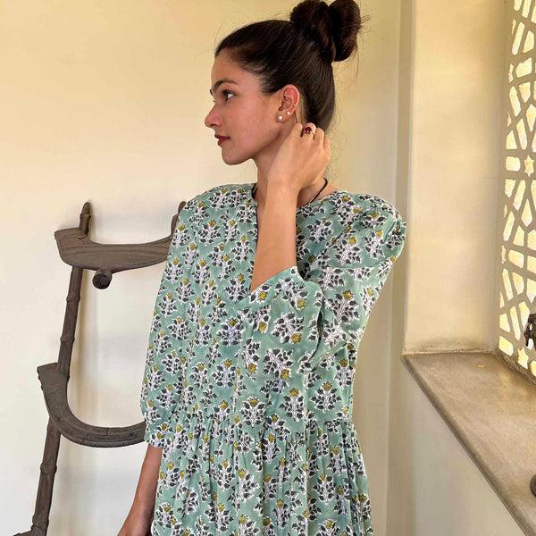 Zen Ethic Robe Matilda Escalet 100% Coton BIO - Vert