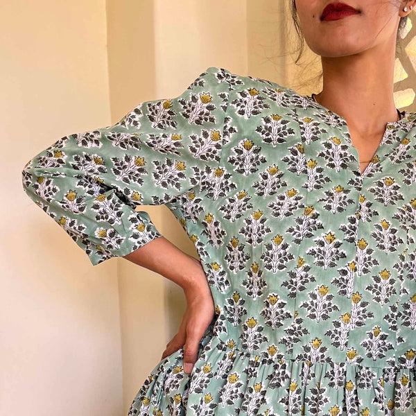Zen Ethic Robe Matilda Escalet 100% Coton BIO - Vert