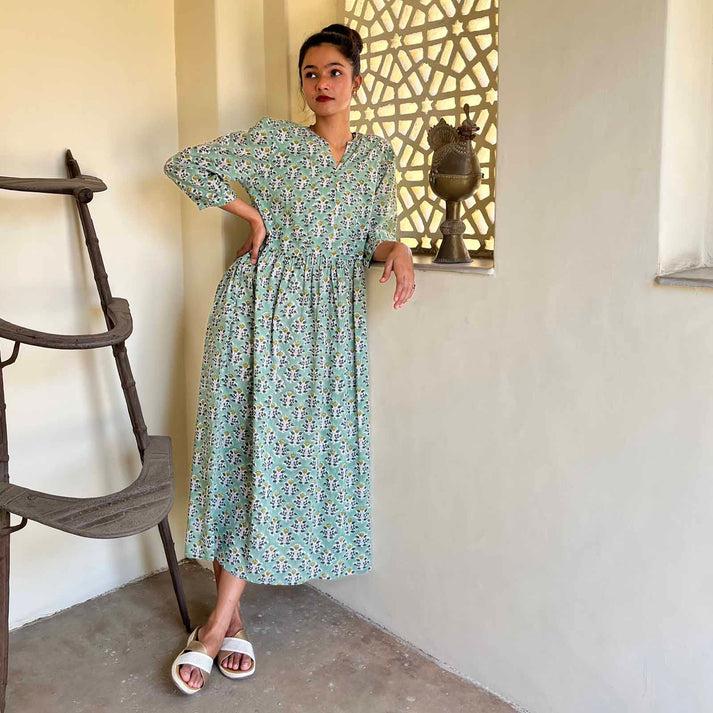 zen ethic Robe Matilda Escalet 100% Coton BIO - Vert