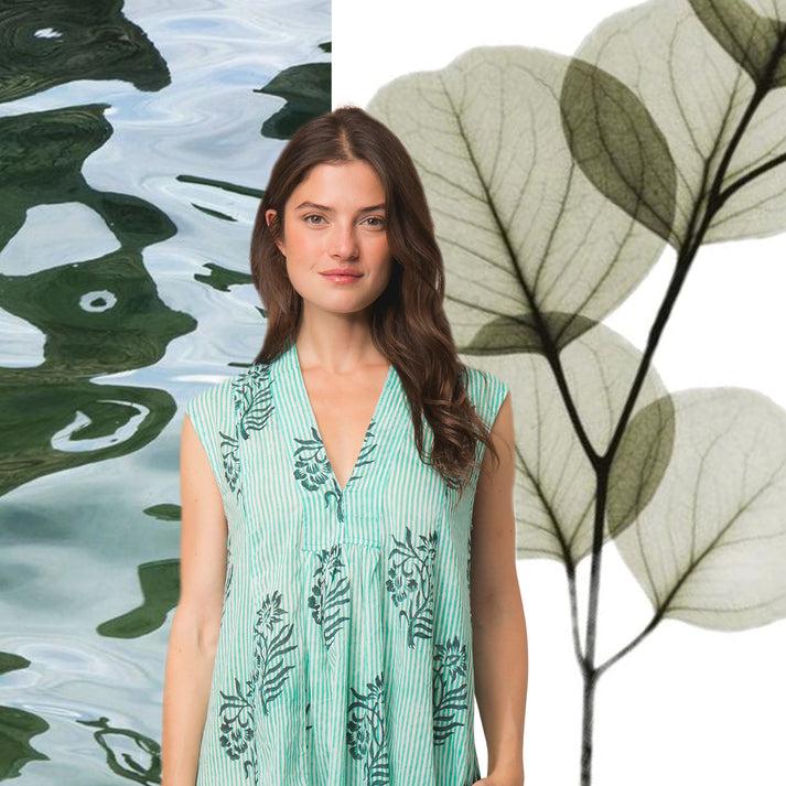 zen ethic Robe Miana Cruise 100% Coton bio - vert