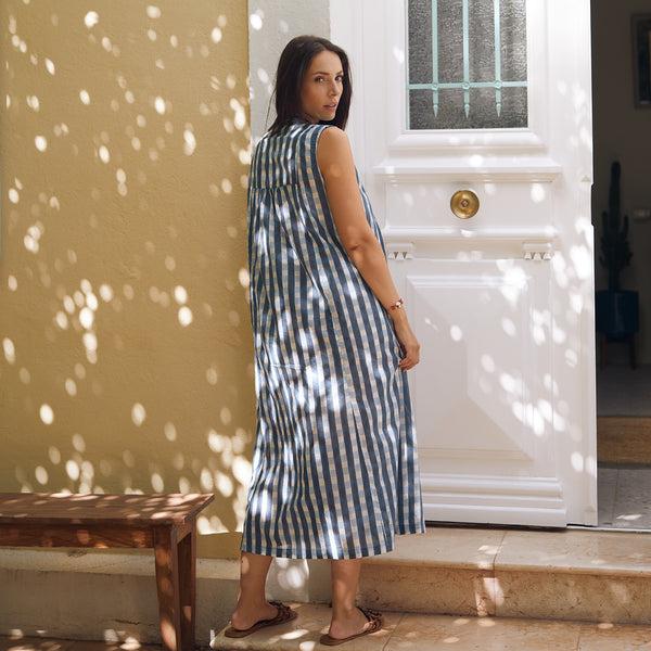 Zen Ethic Robe Miana Prado 100% Coton BIO - - Bleu