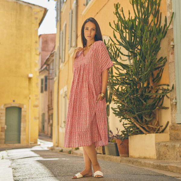 Zen Ethic Robe Nuala Madrague 100% Coton BIO - Rose