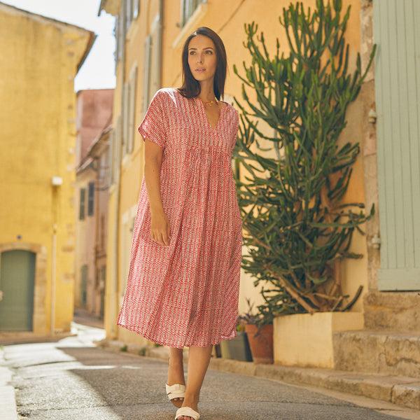 Zen Ethic Robe Nuala Madrague 100% Coton BIO - Rose