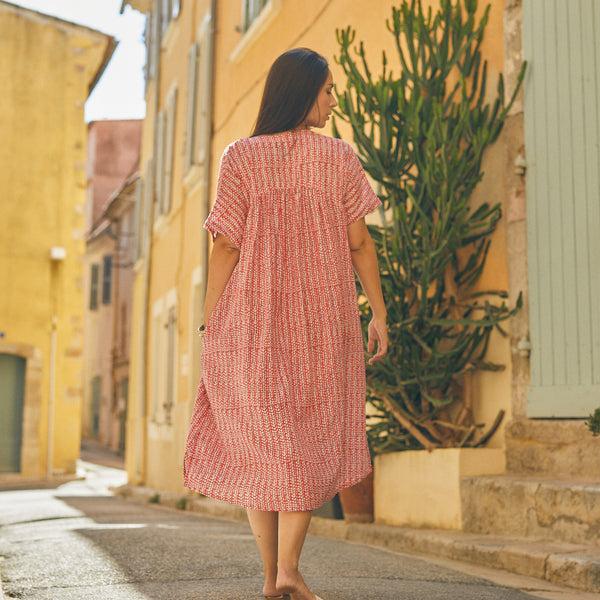 Zen Ethic Robe Nuala Madrague 100% Coton BIO - Rose