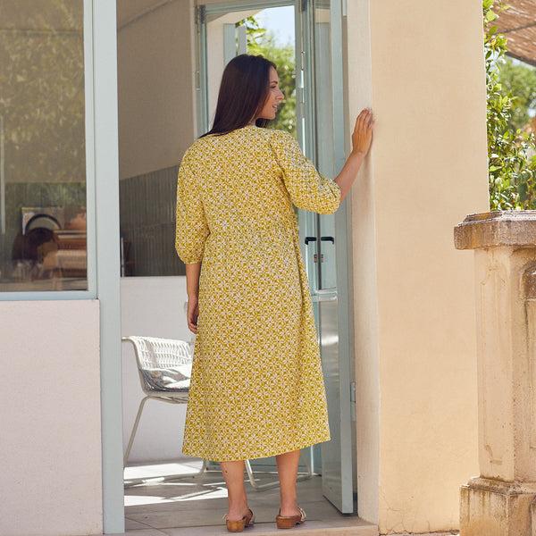 Zen Ethic Robe Rosa La Mala 100% Coton - Vert