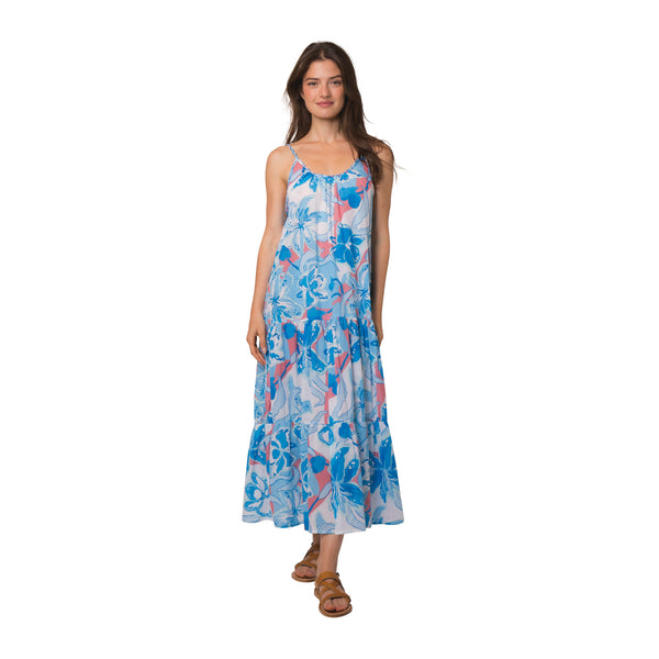 Zen Ethic Robe Rose Andilana 100% Coton - Bleu