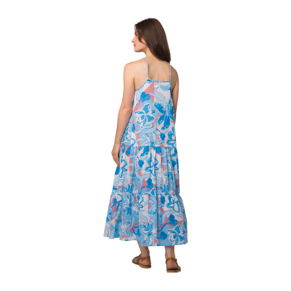 Zen Ethic Robe Rose Andilana 100% Coton - Bleu