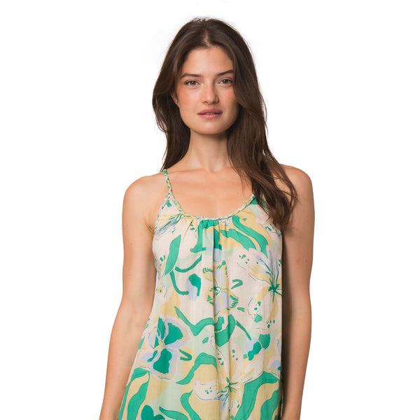 Zen Ethic Robe Rose Andilana 100% Coton - Vert