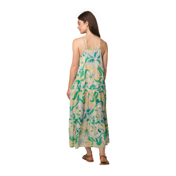 Zen Ethic Robe Rose Andilana 100% Coton - Vert