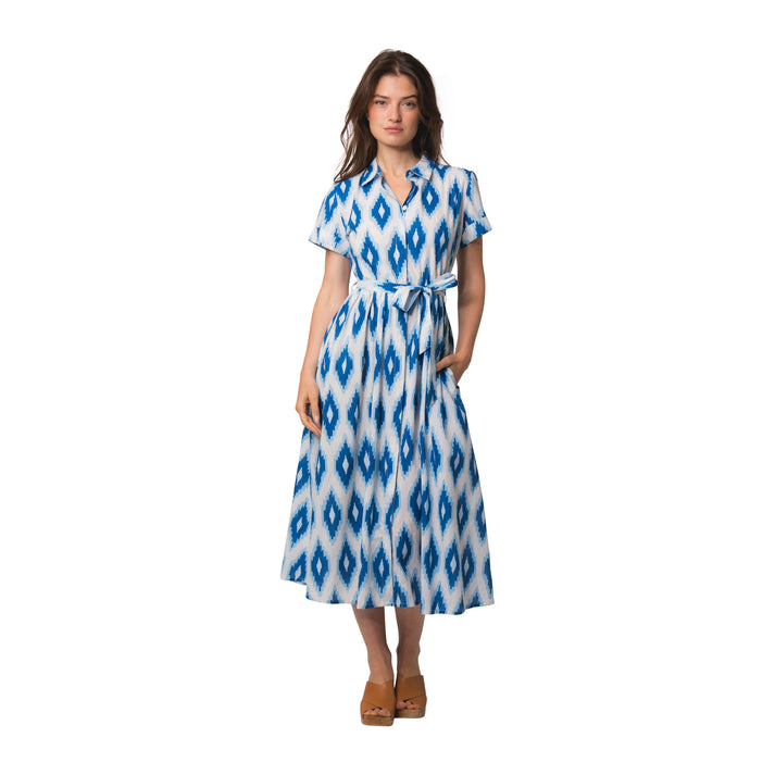 zen ethic Robe Sophie Komba 100% Coton - Bleu