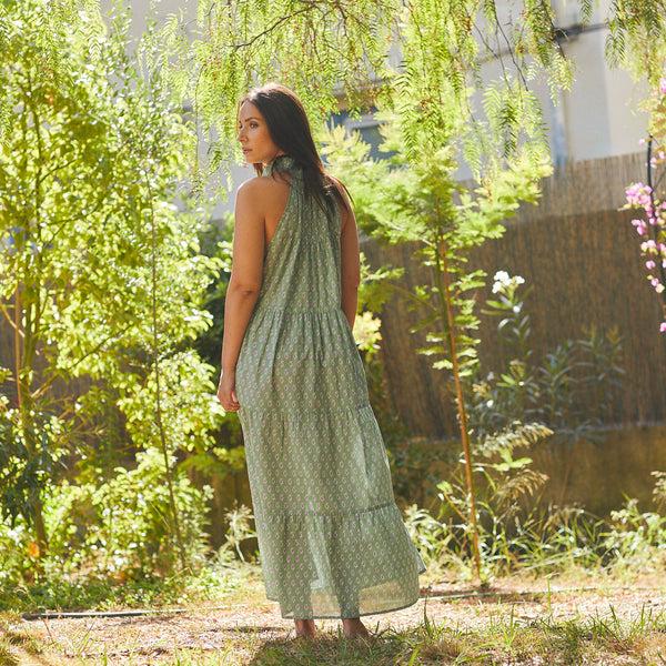 Zen Ethic Robe Vanessa Cigales 100% Coton - Vert