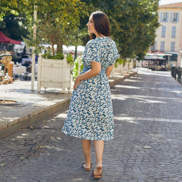 Zen Ethic Robe Yaya Sormiou 100% Coton - Bleu