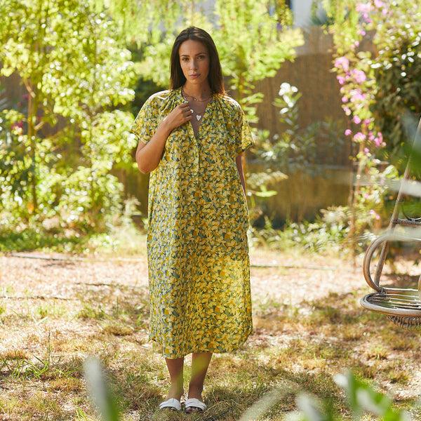 Zen Ethic Robe Yaya Sormiou 100% Coton - Vert