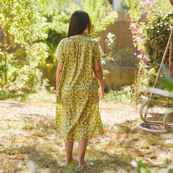 Zen Ethic Robe Yaya Sormiou 100% Coton - Vert