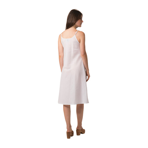 Zen Ethic Sous Robe Blanc 100% Voile De Coton - Blanc