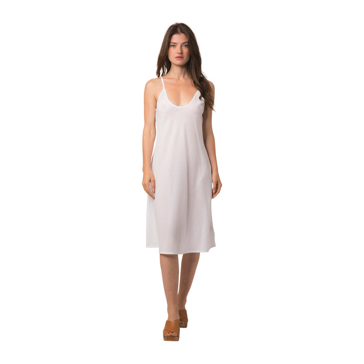 zen ethic Sous Robe blanc 100% Voile De Coton - blanc