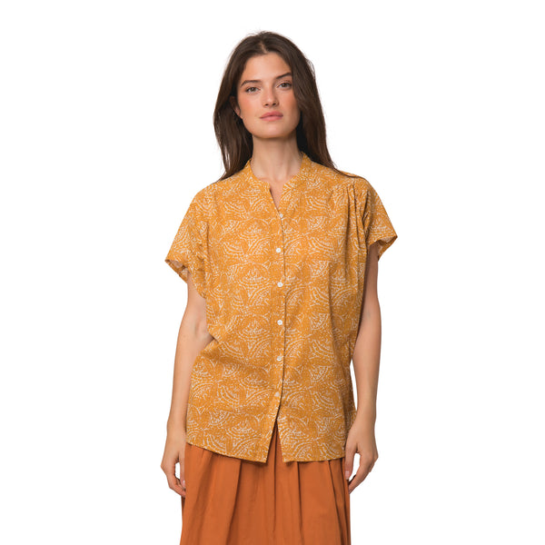 Zen Ethic Top Azalé Iranja 100% Coton - Orange