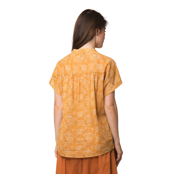 Zen Ethic Top Azalé Iranja 100% Coton - Orange