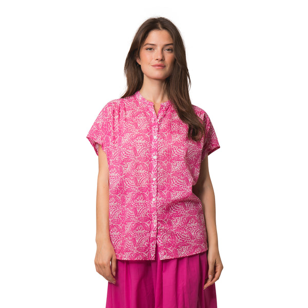 Zen Ethic Top Azalé Iranja 100% Coton - Rose
