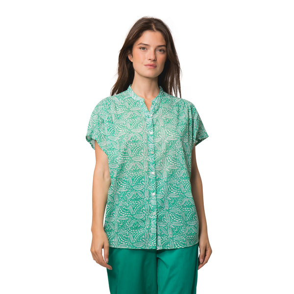 Zen Ethic Top Azalé Iranja 100% Coton - Vert