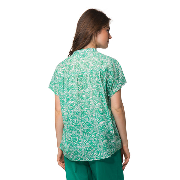 Zen Ethic Top Azalé Iranja 100% Coton - Vert