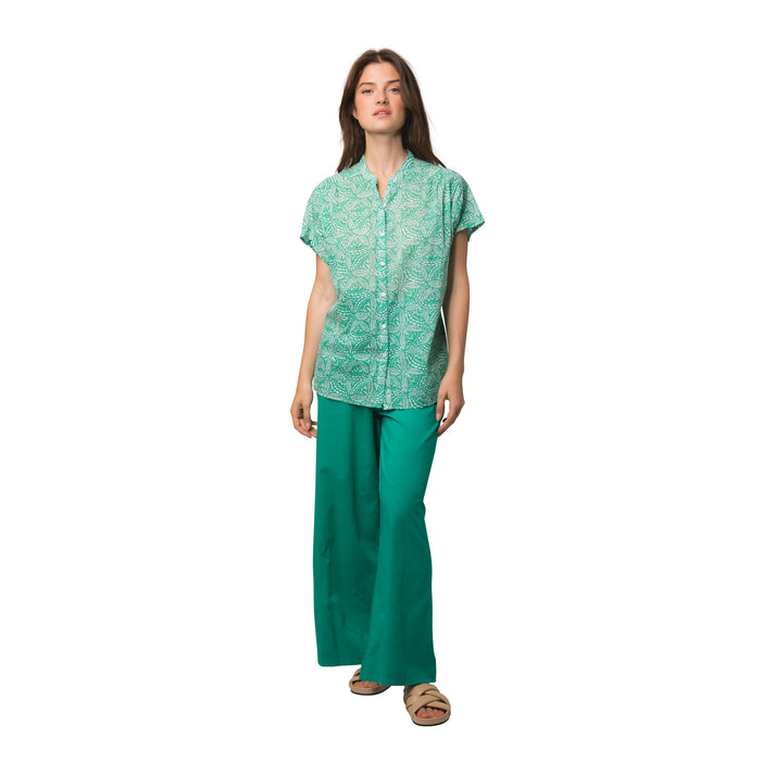 zen ethic Top Azalé Iranja 100% Coton - vert