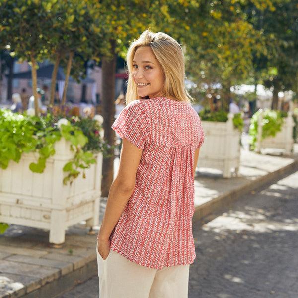 Zen Ethic Top Iris Madrague 100% Coton BIO - Rose