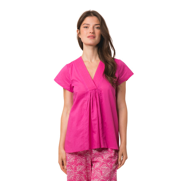 Zen Ethic Top Iris Uni 100% Coton - Rose
