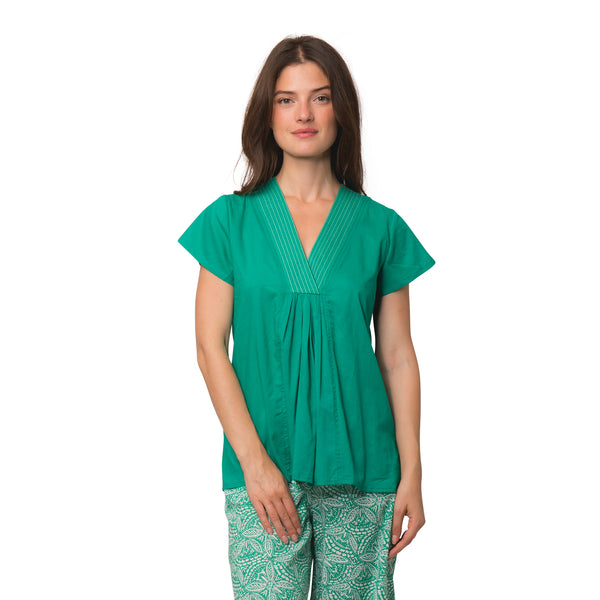 Zen Ethic Top Iris Uni 100% Coton - Vert