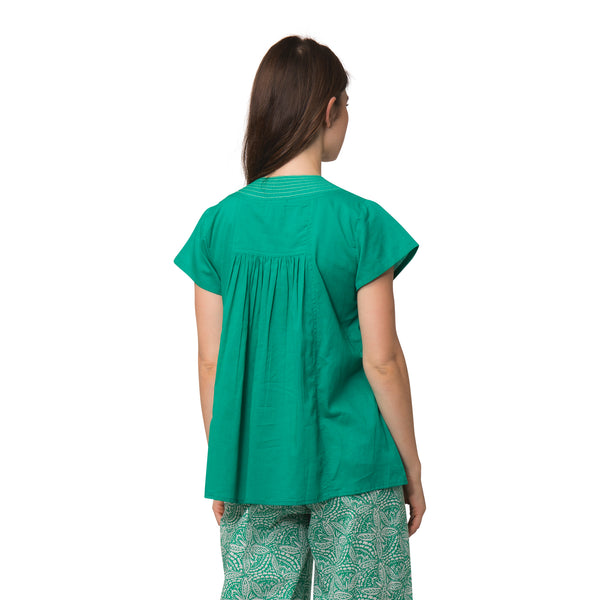 Zen Ethic Top Iris Uni 100% Coton - Vert