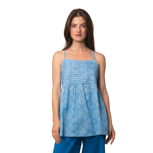 Zen Ethic Top Lena Iranja 100% Coton - Bleu