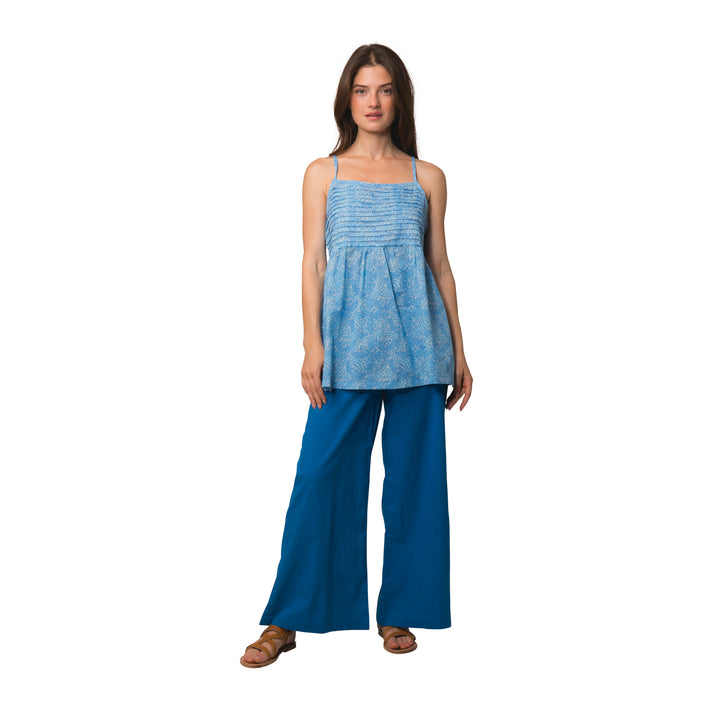zen ethic Top Lena Iranja 100% Coton - Bleu