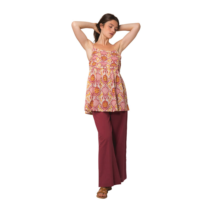 zen ethic Top Lena Senga 100% Coton - Orange