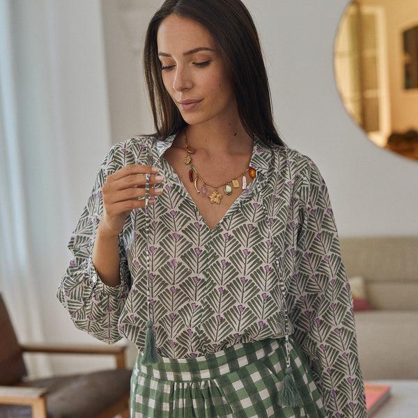 Zen Ethic Top Maddy Alma 100% Coton BIO - Vert