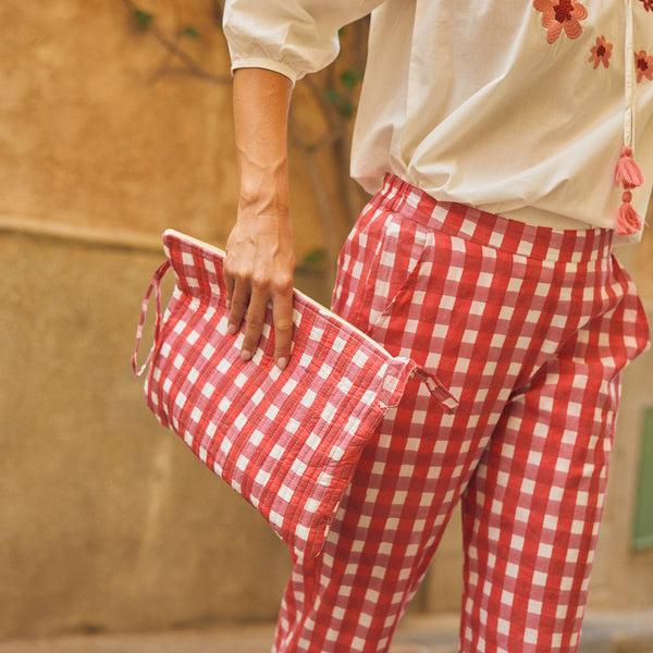 Zen Ethic Trousse Ordi A4 Prado 100% Coton Bio - Rose