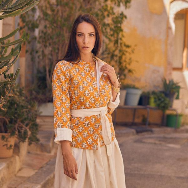 Zen Ethic Veste Jaya Escalet 100% Coton Bio - Orange