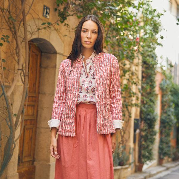 Zen Ethic Veste Jaya Madrague 100% Coton BIO - Rose
