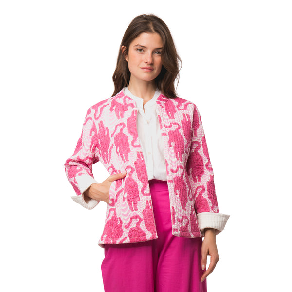 Zen Ethic Veste Jaya Tiger 100% Coton Bio - Rose