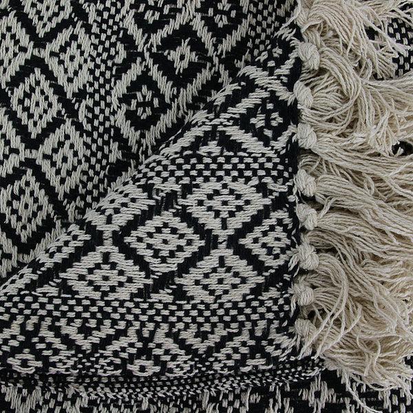 Zenpur Plaid Ethnique Chic à Franges - Élégance Et Confort En Carreaux