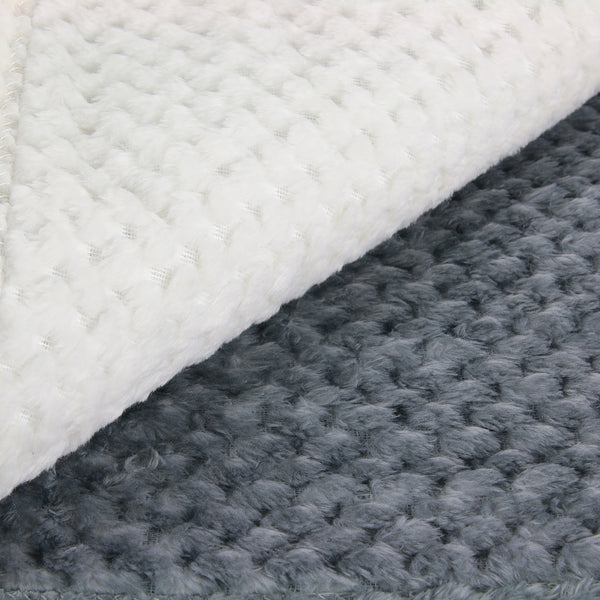 Zenpur Plaid Nid D'Abeille Gris - Douceur Et Élégance