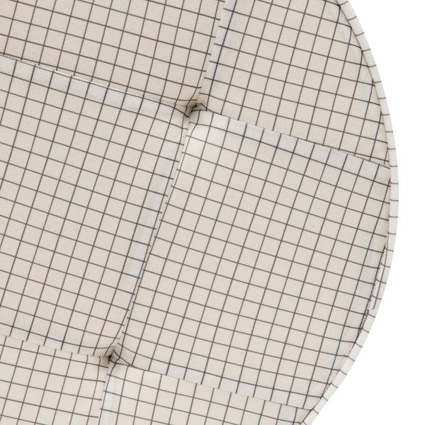 Zenpur Coussin De Sol Rond à Carreaux