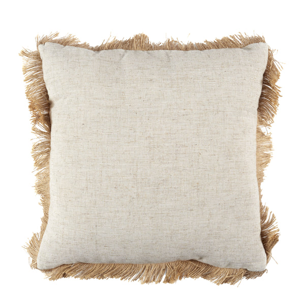 Zenpur Coussin En Raphia Naturel Déhoussable
