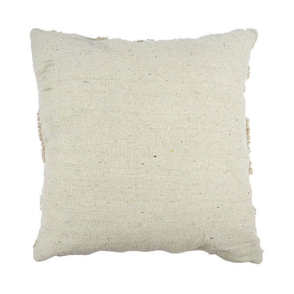 Zenpur Coussin Ethnique Relief En Losange Écru