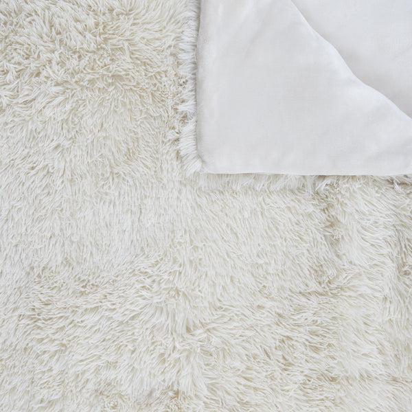 Zenpur Couvre Lit Poils Longs Beige 220X240Cm