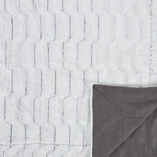 Zenpur Plaid à Carreaux En Imitation Fourrure