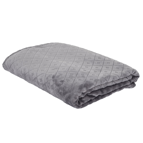 Zenpur Plaid Embosse Gris 140X200Cm